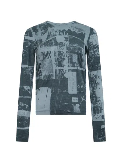 Y's Desolate City-print Long-sleeve T-shirt In Gray