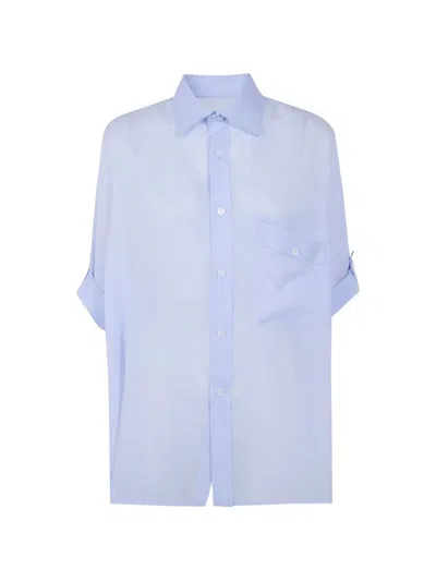 Y's Dolman Sleeve Shirt In Blue