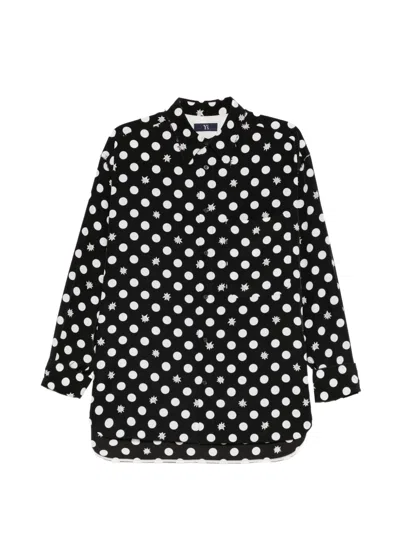 Y's Dot-flower Printed Shirt In Multi