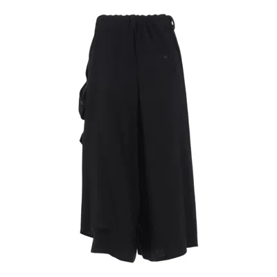 Y's Double Button Open Pants In Blue