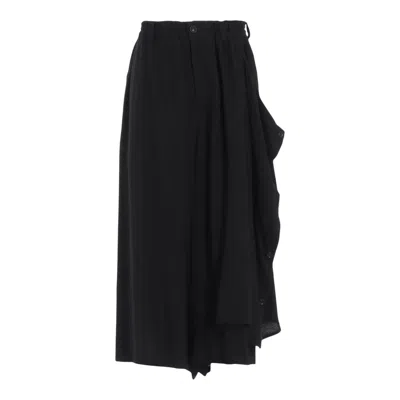 Y's Double Button Open Pants In Blue