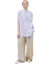 Y's Double-layer Shirt In Blue