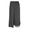 Y's Double String Wide Pants In Transparent
