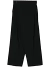 Y's Drapierte Hose In Schwarz