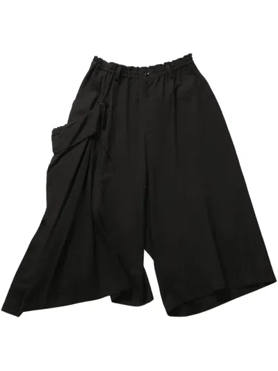 Y's Draped Trousers In Black