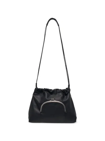 Y's Drawstring Pouch Shoulder Bag In Orange