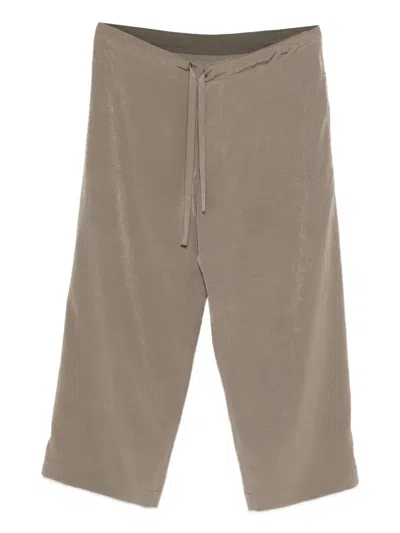 Y's Drawstring Trousers In Brown
