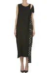 Y's Dress With Polka Dot Insert In Black