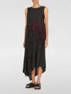 Y's Black Dress With Pattern