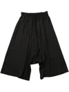 Y's Drop-crotch Trousers In Black