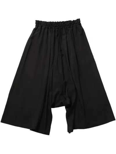 Y's Drop-crotch Trousers In Black