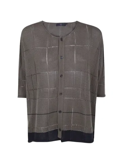 Y's Drop Shoulder Medium Length Cardigan In Green