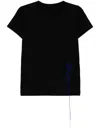 Y's Embroidered T-shirt In Black