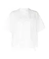 Y's Oversized Short-sleeve Shirt In White