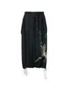 Y's Flap Pk Elastic Pants In Black