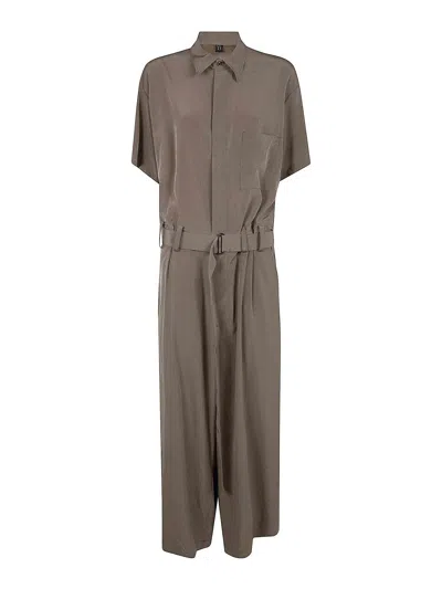 Y's Fly F Half Sleeve Overalls In Neutral