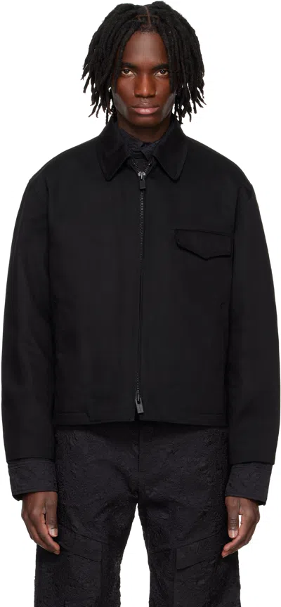 Ys For Men Black Katsuragi Jacket In 1 Black