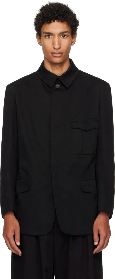 Ys For Men Black Military Jacket