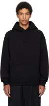 Ys For Men Black Printed Hoodie In Multi