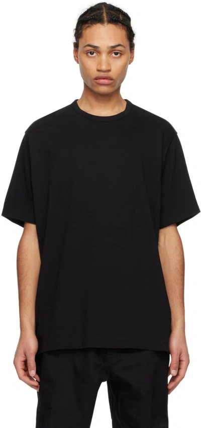 Ys For Men Black Printed T-shirt In 3 Black