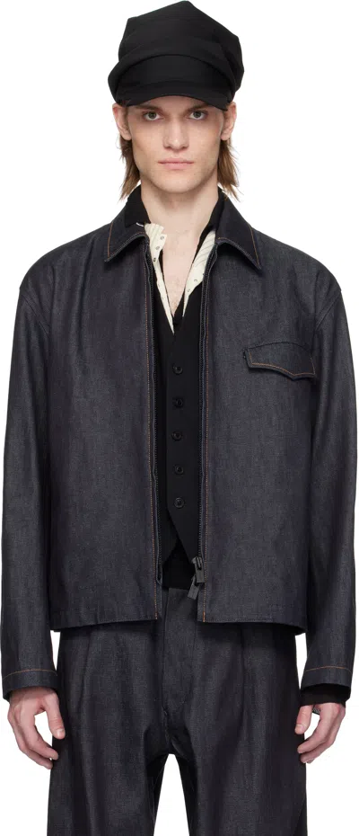 Ys For Men Blue 13oz Uneven Yarn Denim Jacket In 1 Blue