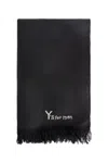 Ys For Men India Wool Twill Big Scarf In Black
