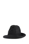 Ys For Men Wool Felt Fedora Hat In Black