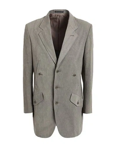Ys For Men Y's For Men Man Blazer Grey Size 4 Cotton, Linen