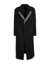 Ys For Men Y's For Men Man Overcoat & Trench Coat Black Size 3 Cotton, Lyocell
