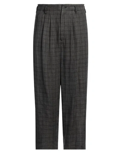 Ys For Men Y's For Men Man Pants Dark Brown Size 3 Linen, Cupro