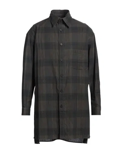 Ys For Men Y's For Men Man Shirt Charcoal Size 4 Cotton, Linen