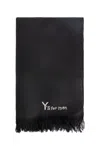 Ys For Men India Wool Twill Big Scarf In Black