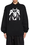 Ys For Men Black Graphic Sweatshirt In Black