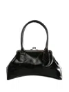 Y's Frame-clasp Curvy Tote Bag In Black