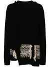 Y's Fringed Asymmetric Jumper In Black