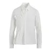 Y's Front Pintuck Blouse In White