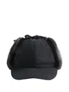 Y's Fur-earmuff Cap In Black