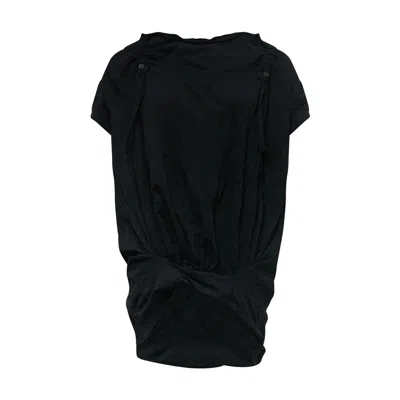 Y's Gather Collar Pullover In Black