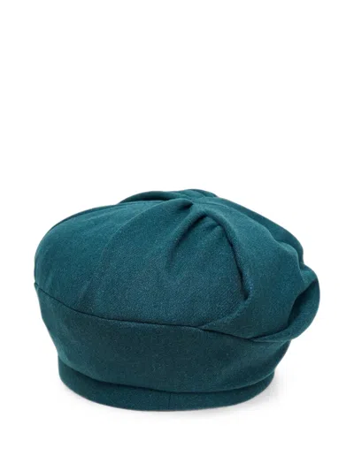 Y's Gathered Beret In Blue