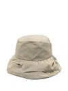 Y's Gathered Hat In Neutral