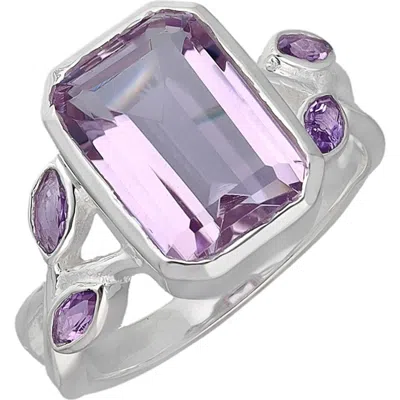 Ys Gems Amethyst Ring In Purple