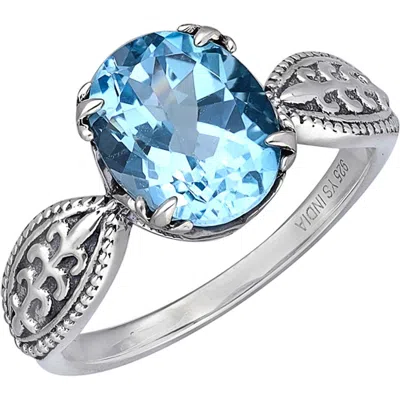 Ys Gems Artisan Blue Topaz Ring