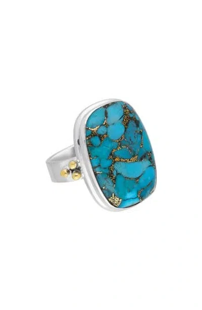 Ys Gems Blue Turquoise Ring