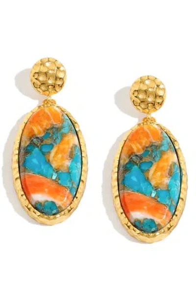 Ys Gems Drop Earrings In Multi