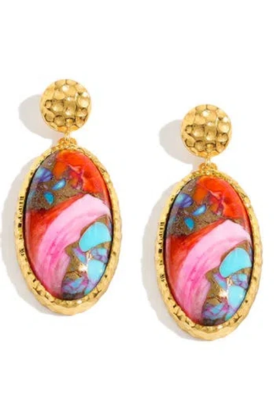 Ys Gems Drop Earrings In Multi