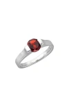 Ys Gems Garnet Floating Ring In Red