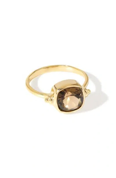 Ys Gems Gemstone Ring In Brown