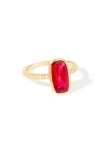 Ys Gems Gemstone Ring In Pink