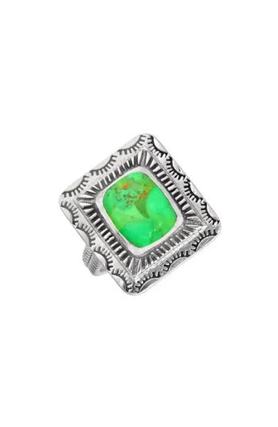 Ys Gems Green Mohave Turquoise Ring