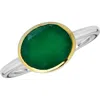 Ys Gems Green Onyx Ring In Green
